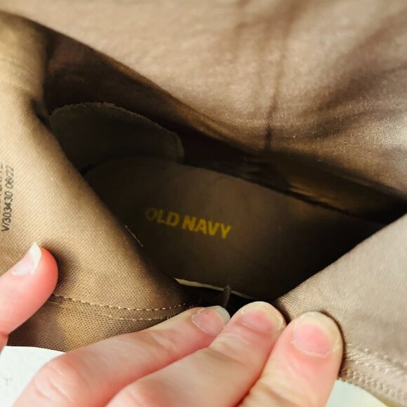 Old Navy Western Faux Suede Ankle Boot Mocha Womens Size 7.5 Boots Brown Heel - Picture 7 of 9